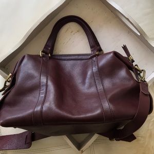 Burgundy leather Madewell crossbody small
